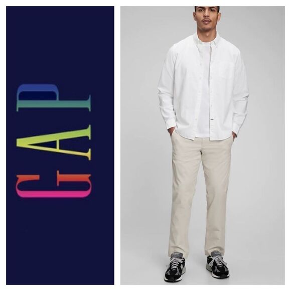 NWT Gap Straight Leg Khakis 38”/30” - Picture 1 of 9